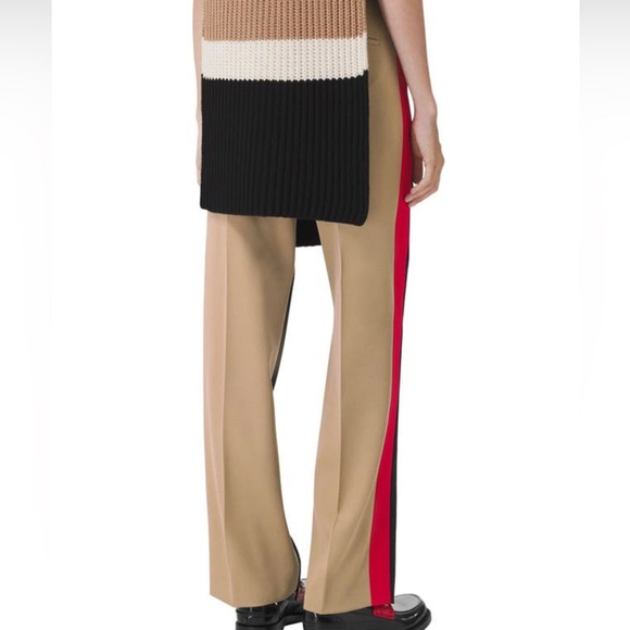 ⭐️⭐️⭐️SOLD ⭐️⭐️⭐️ Burberry Lottie Colorblock Grain de Poudre Wool Trousers - Picture 10 of 17